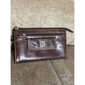 Giani Bernini Wristlet Wallet Brown